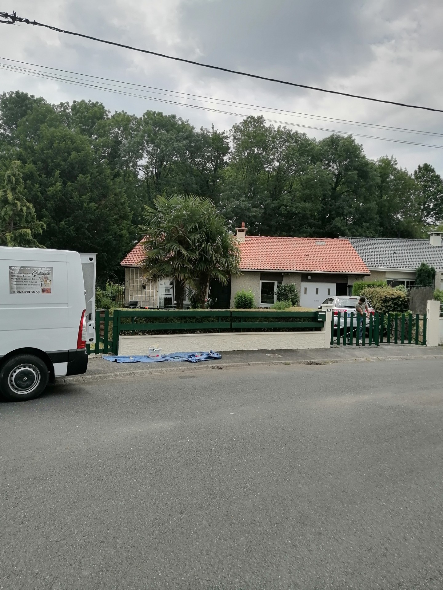 Après Rénovation mur clôture et portail en bois